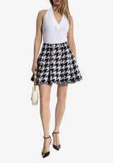 Balmain Cable Knit Halterneck Cropped Top