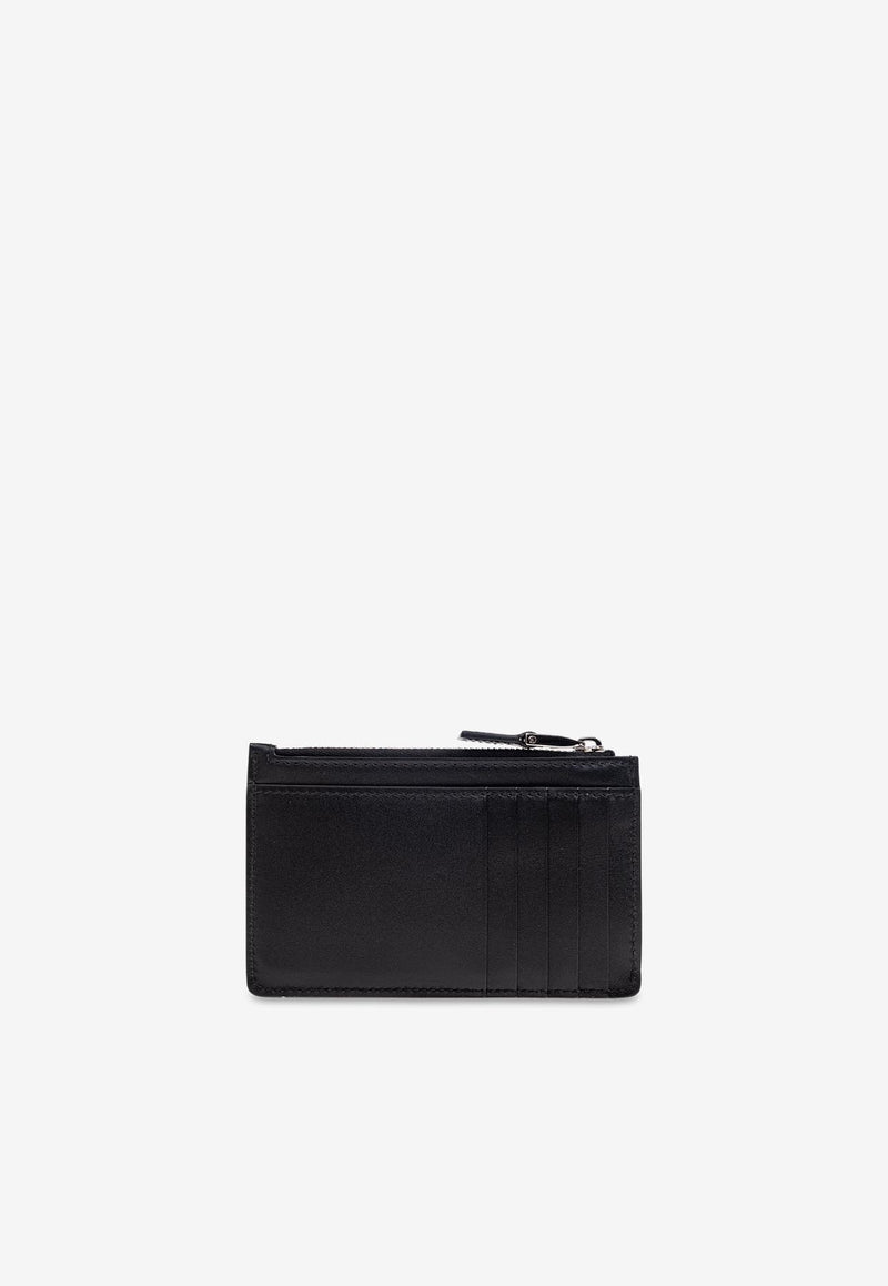 Max Mara Stamped Logo Leather Zip Cardholder CARDHOLDER 2524726011-001