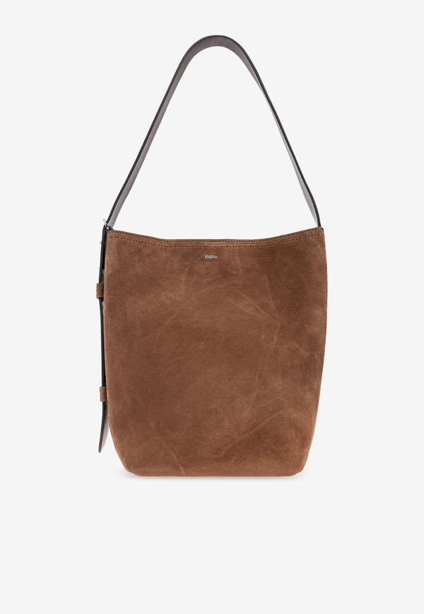Max Mara Archeti Suede Shoulder Bag ARCHETIPO1SV3 2524516081-002