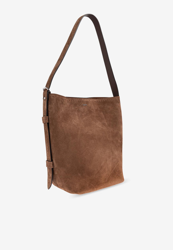 Max Mara Archeti Suede Shoulder Bag ARCHETIPO1SV3 2524516081-002