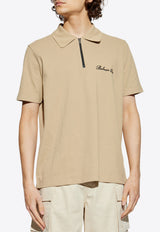 Balmain Signature Logo Polo T-shirt