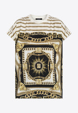 Balmain Baroque Print Crewneck T-shirt
