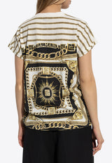 Balmain Baroque Print Crewneck T-shirt