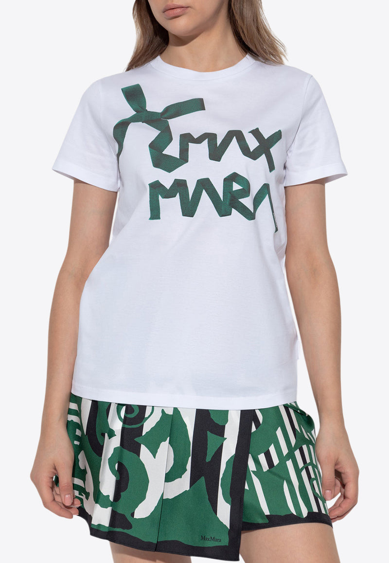 Max Mara Calcio Printed Logo T-shirt CALCIO 2521946061-010