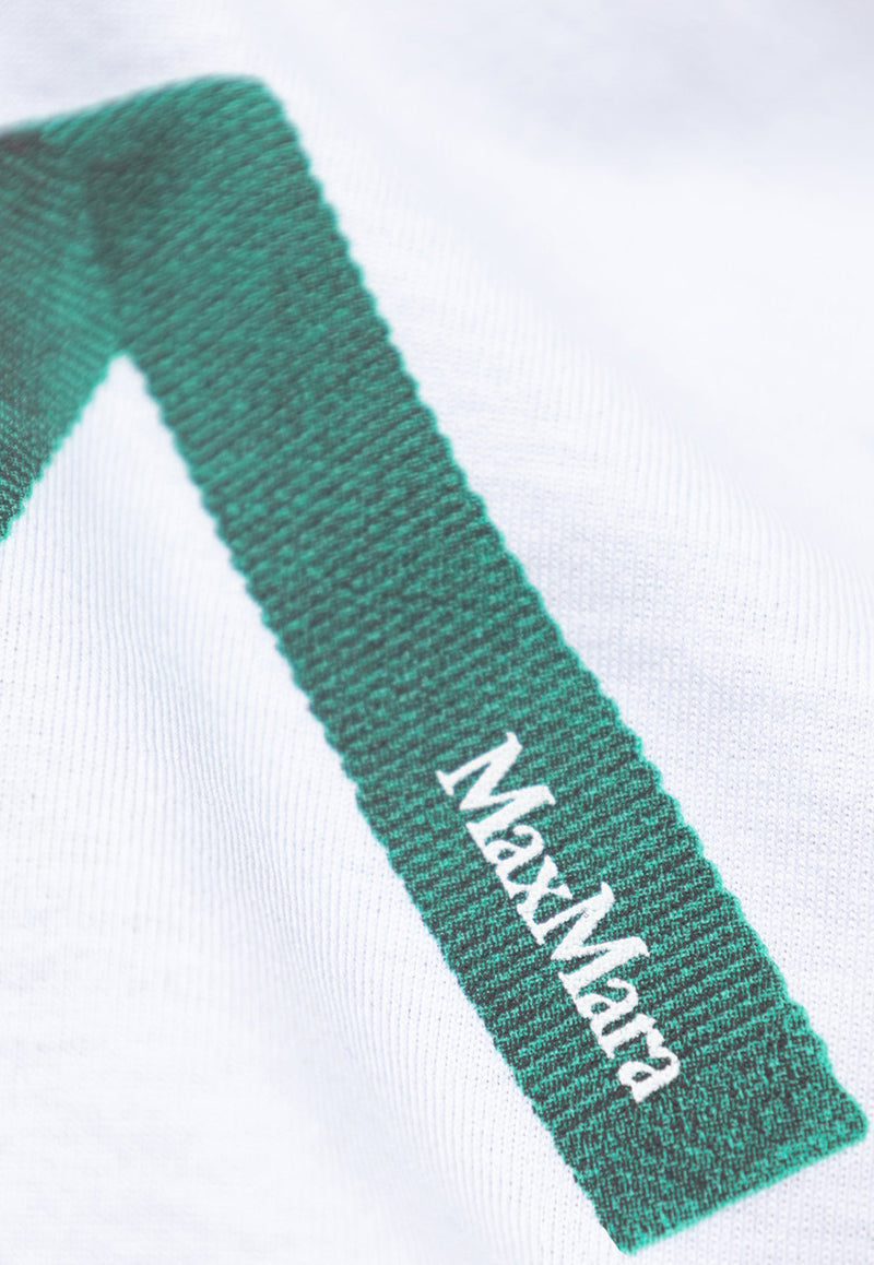 Max Mara Calcio Printed Logo T-shirt CALCIO 2521946061-010