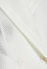 Max Mara Diorama Double-Breasted Mesh Coat