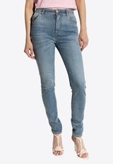Balmain Slim-Leg Faded Jeans