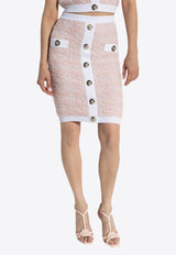 Balmain Tweed Skirt with Lurex Thread