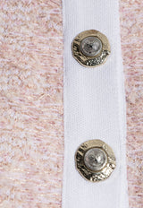 Balmain Cropped Tweed Cardigan