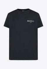 Balmain Logo Print Crewneck T-shirt