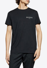 Balmain Logo Print Crewneck T-shirt