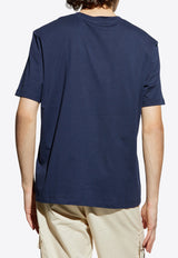 Balmain Small Logo Stamp Print T-shirt
