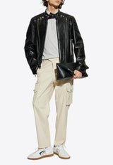 Balmain Embroidered Monogram Polo T-shirt