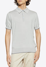 Balmain Embroidered Monogram Polo T-shirt