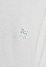 Balmain Embroidered Monogram Polo T-shirt