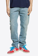 Balmain Straight-Leg Washed-Out Jeans