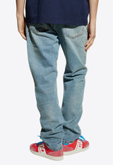 Balmain Straight-Leg Washed-Out Jeans