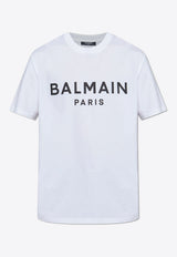 Balmain Logo Print Crewneck T-shirt