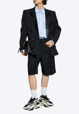 Balmain Bermuda Tailored Wool Shorts