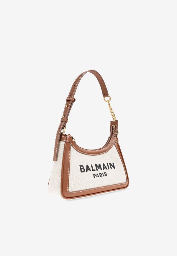 Balmain B-Army Canvas and Leather Shoulder Bag FN1BT743 TCFE-GEM
