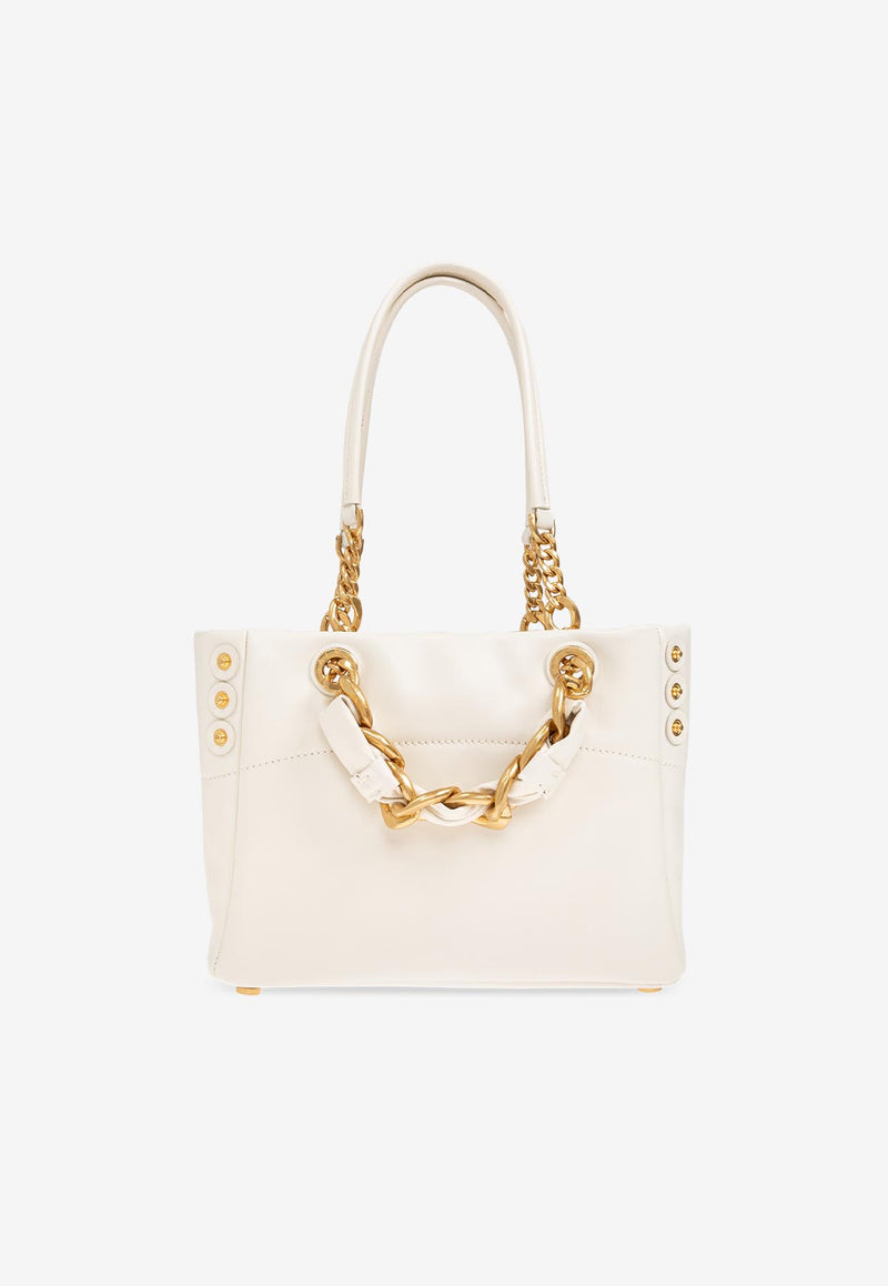 Balmain Small 1945 Calfskin Tote Bag FN1FD871 LTFL-0DA