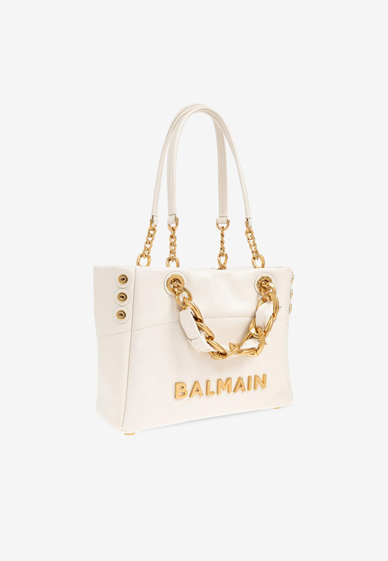 Balmain Small 1945 Calfskin Tote Bag FN1FD871 LTFL-0DA