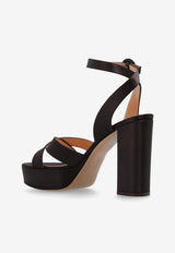 Gianvito Rossi Sabrina 105 Satin Platform Sandals