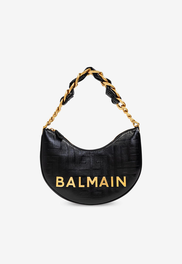 Balmain 1945 Soft Moon Calfskin Shoulder Bag FN1BQ954 LETF-0PA