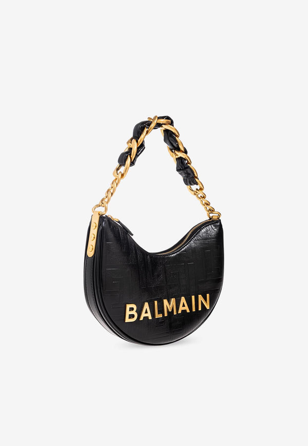 Balmain 1945 Soft Moon Calfskin Shoulder Bag FN1BQ954 LETF-0PA