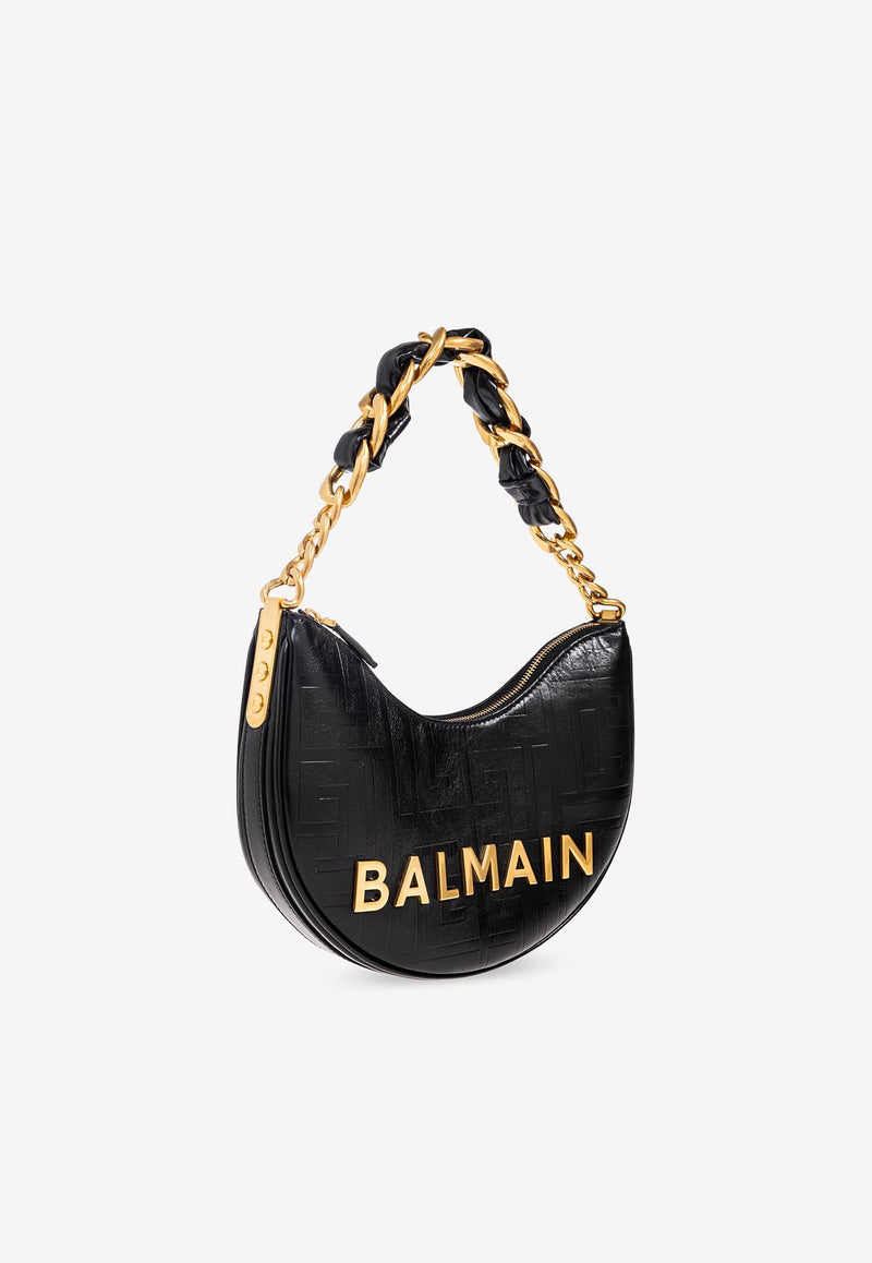 Balmain 1945 Soft Moon Calfskin Shoulder Bag FN1BQ954 LETF-0PA
