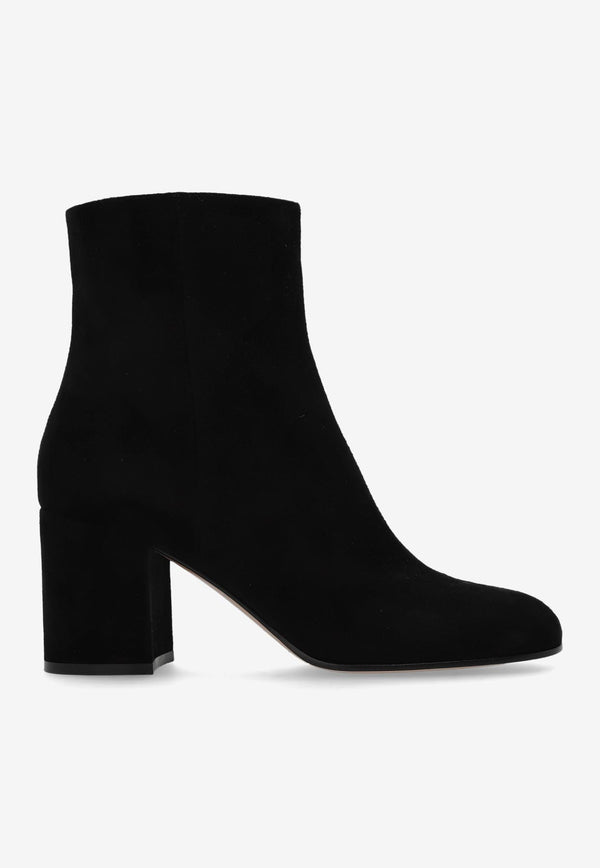 Gianvito Rossi Joelle 70 Suede Ankle Boots G73065 70RIC-CASNERO