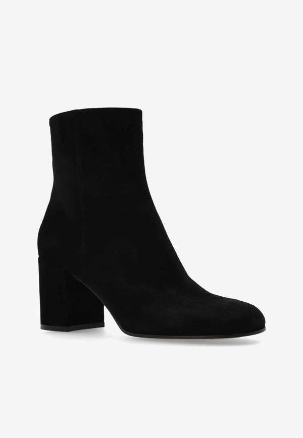 Gianvito Rossi Joelle 70 Suede Ankle Boots G73065 70RIC-CASNERO