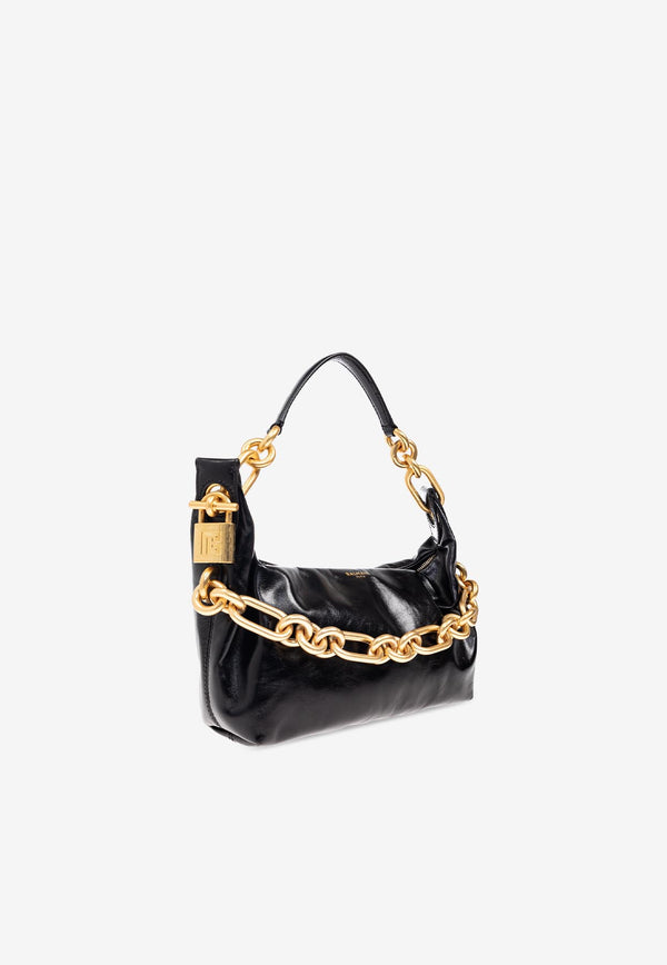 Balmain Medium Sync Leather Shoulder Bag FN1BS002 LBFO-0PA