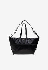 Balmain Track Leather Tote Bag FN1FI016 LBFO-0PA