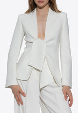 Max Mara Ghiotto Wrap Blazer White GHIOTTO 2521046041-012