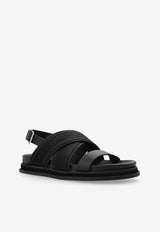 Jimmy Choo Joa Canvas and Leather Sandals