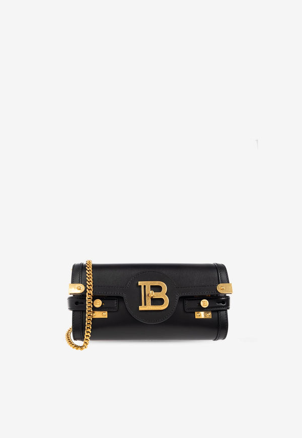 Balmain B-Buzz 23 Leather Clutch Bag FN1LE596 LAVE-0PA