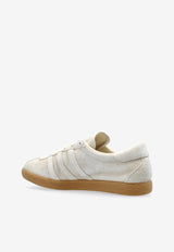 Tobacco Suede Low-Top Sneakers