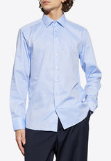 Logo Embroidered Long-Sleeved Shirt
