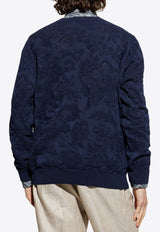 Paisley Jacquard Crewneck Sweater