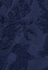 Paisley Jacquard Crewneck Sweater