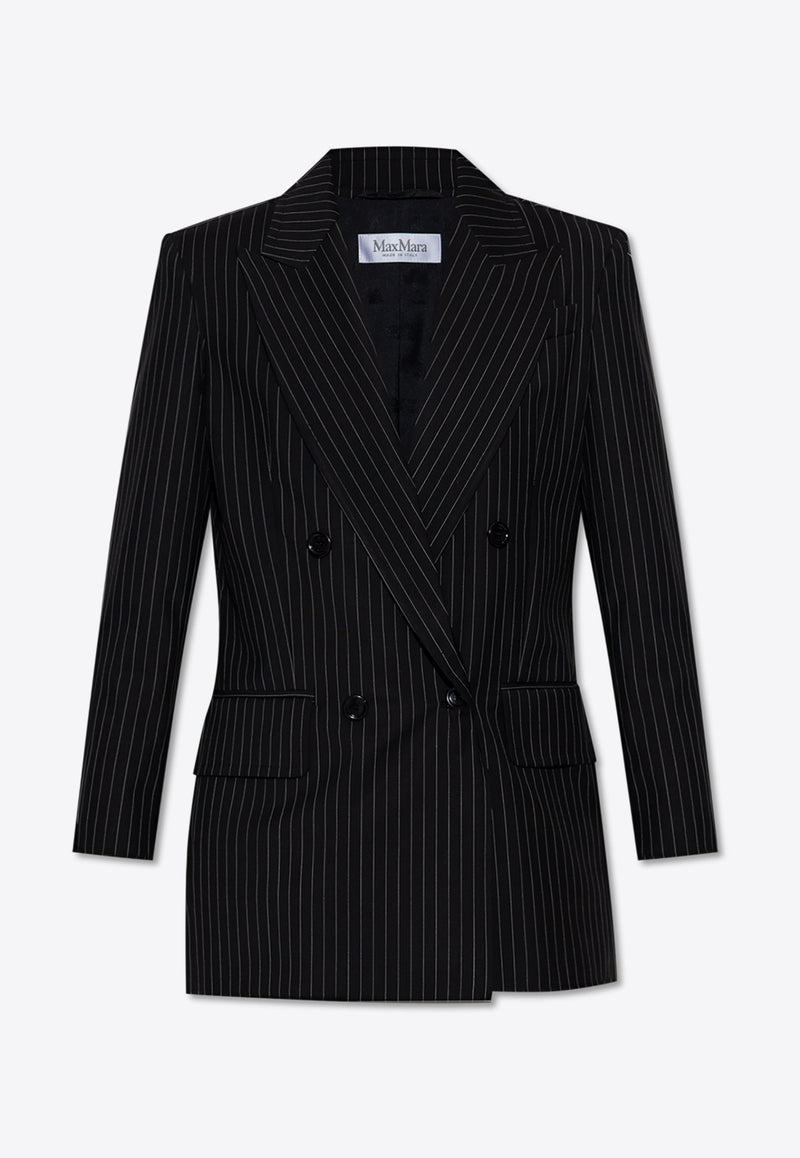Max Mara Mattia Double-Breasted Pinstripe Blazer MATTIA 2521046021-002