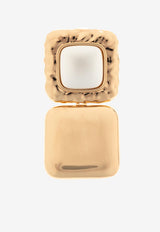 Self-Portrait Jewel Embellished Earrings PF25-622E-GD 0-GOLD