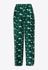 Morena Printed Silk Pants