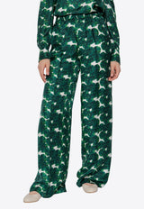 Morena Printed Silk Pants