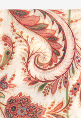 Paisley Print Silk-Blend Scarf