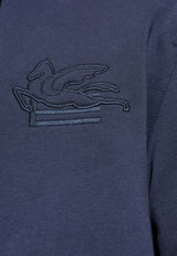Pegaso Embroidered Zip-Up Sweatshirt