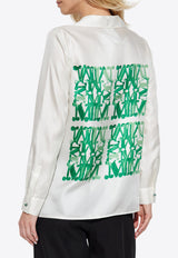 Nabil Printed Silk Long-Sleeved Shirt