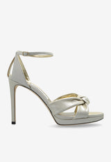 Rosie 100 Shimmering Suede Sandals