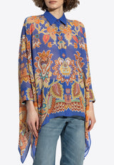Floral Print Kaftan Shirt